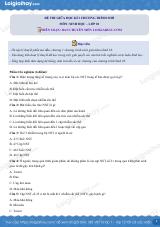Đề thi giữa kì 1 Sinh 10 Cánh diều - Đề số 8